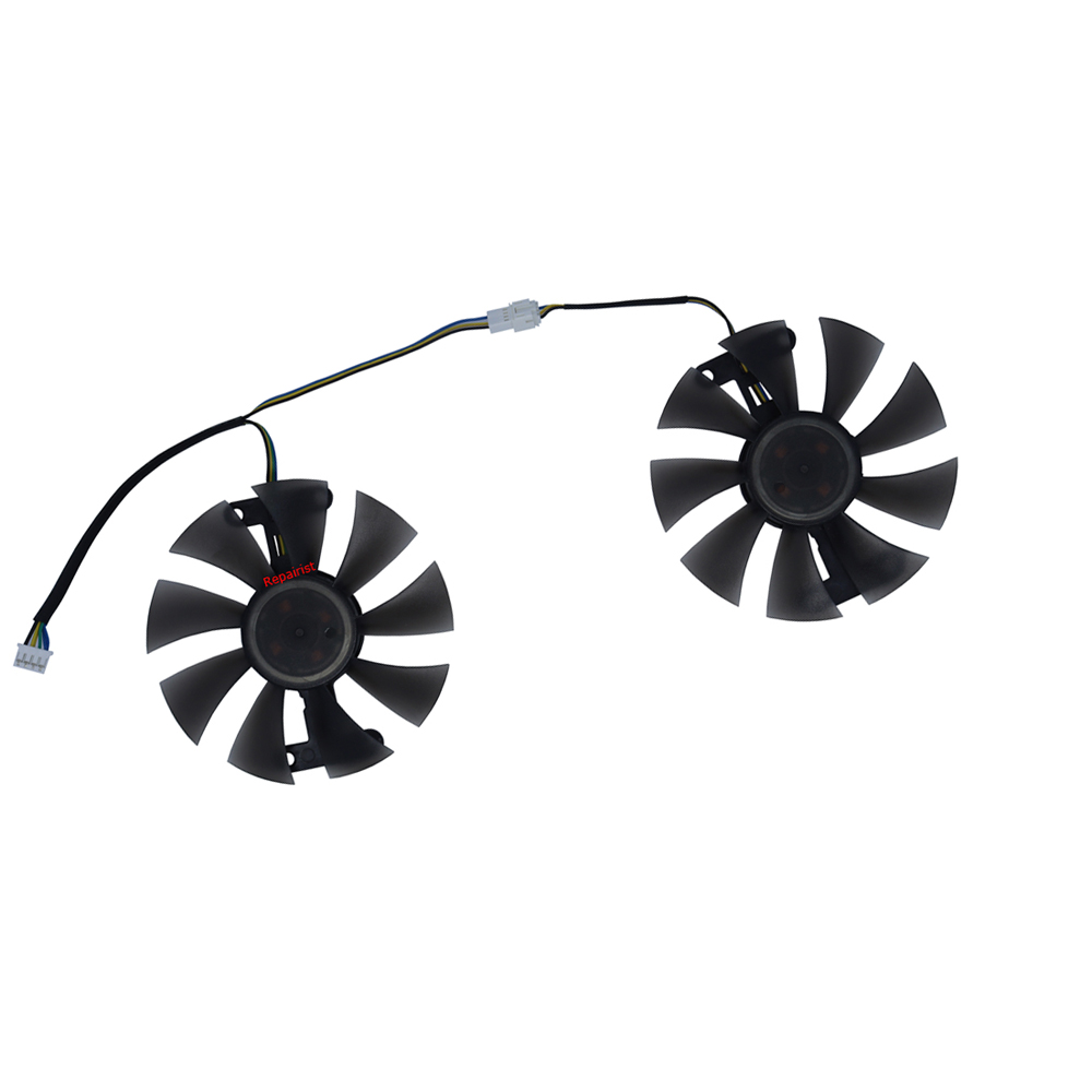 Rx 580 8Gb 2048Sp Gpu - 2 sztuk/zestaw, FL8015 12VB, wentylator karty