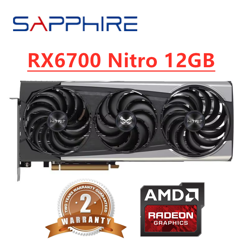 Rx 6700 Xt 12Gb Graphics Card - Karta graficzna GPU Sapphire RX 6700