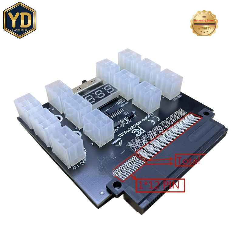 YD PCI-E 12V 50Pin do ATX 12 X – 2400W Server Psu Breakout Board recenzja i cena