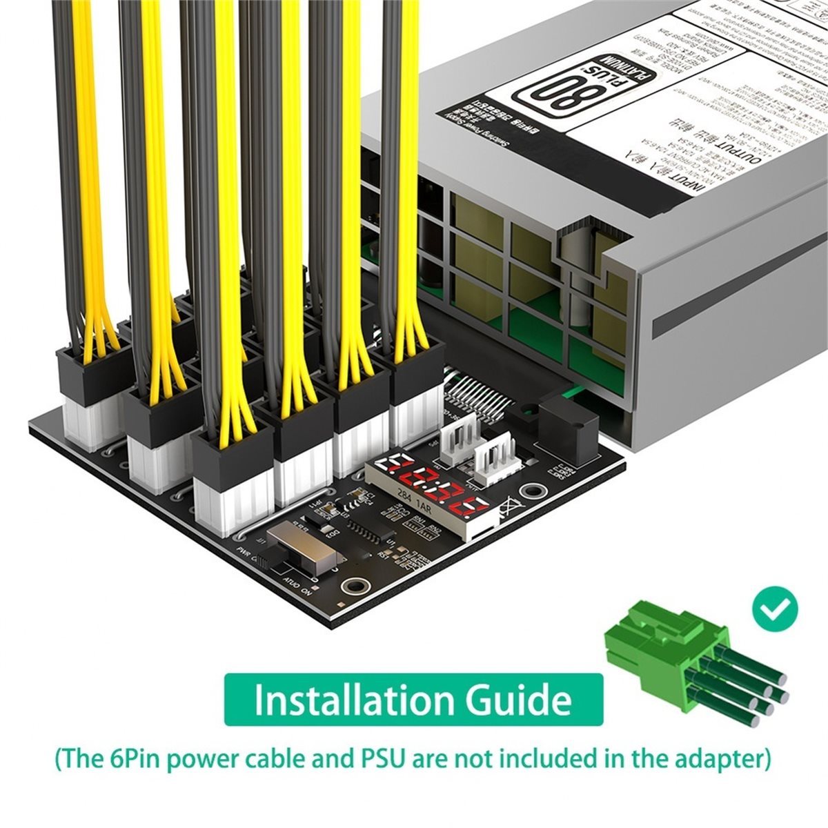 Płytka rozdzielcza z 12 portam – 2400W Server Psu Breakout Board recenzja i cena