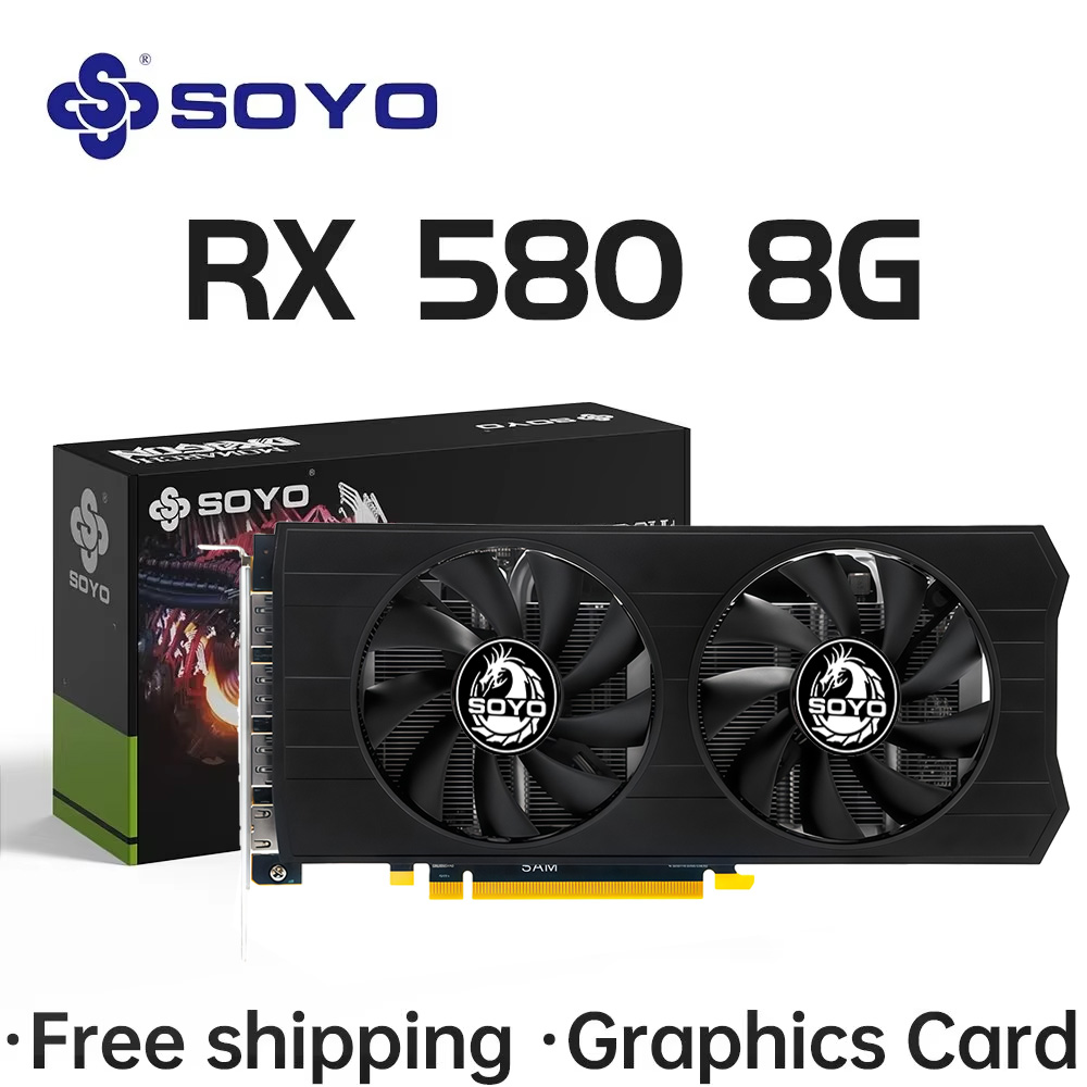 Karta graficzna SOYO AMD Radeo – Rx 580 8Gb 2048Sp Gpu recenzja i cena